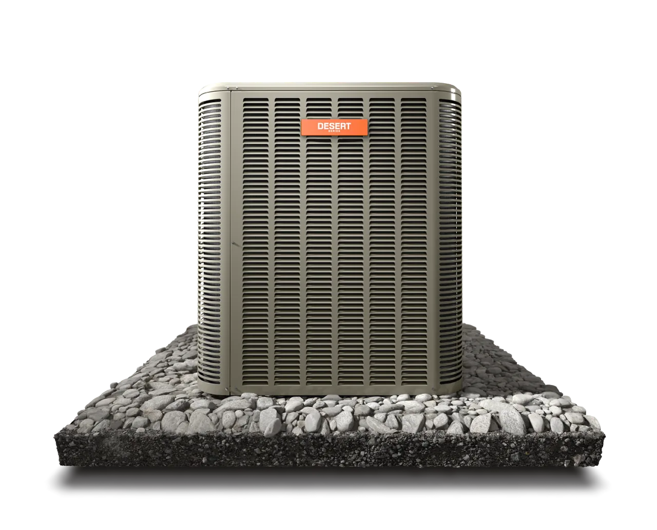 Frosty Desert air conditioner on a gravel platform